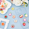SUPERFINDINGS 26Pcs 13 Styles Opaque Resin Fruits Decoden Cabochons CRES-FH0001-12-5