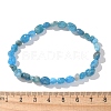 Natural Apatite Bead Stretch Bracelets X-BJEW-K213-40-5