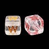 Acrylic European Beads MACR-I042-01W-2
