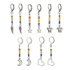 Glass Seed & Alloy Dangle Leverback Earrings EJEW-JE05409-1