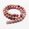 Natural Rhodonite Beads Strands G-J358-03-10mm-2