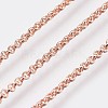 Long-Lasting Plated Brass Cable Chain Necklaces NJEW-K112-10RG-NF-2