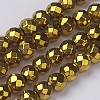 Non-Magnetic Synthetic Hematite Beads Strands G-G092-3mm-1-2