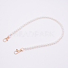White Acrylic Round Beads Bag Handles FIND-TAC0006-23B-01-1