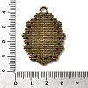 Vintage Tibetan Style Alloy Flower Pendant Cabochon Bezel Settings X-TIBEP-M018-42AB-NF-3