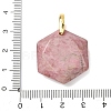 Natural Rhodonite Faceted Pendants G-B188-03G-06-3