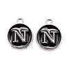 Platinum Plated Alloy Charms ENAM-S118-02N-P-1