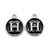 Platinum Plated Alloy Charms X-ENAM-S118-02H-P-1