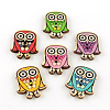 Owl 2-Hole Printed Wooden Buttons BUTT-R032-085-1