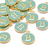Golden Plated Alloy Enamel Charms ENAM-S118-05B-4