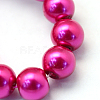 Baking Paint Pearlized Glass Pearl Round Bead Strands HY-Q003-10mm-17-3