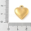 304 Stainless Steel Heart Pendants LS-STAS-R162-01G-05-3