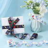 2 Rolls 2 Styles School Season Theme Polyester Colorful Printed Grosgrain Ribbon OCOR-GF0004-23A-3