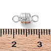 Anti-Tarnish Rhodium Plated 925 Sterling Silver Magnetic Clasps STER-A043-01P-3