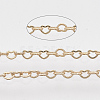 Soldered Brass Heart Chains X-CHC-T008-03LG-1