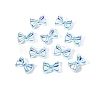 Electroplated Bowknot Resin Cabochons MRMJ-R128-16D-1