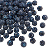 100Pcs Pave Disco Ball Beads RB-PH0001-28-1
