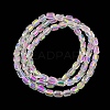 Electroplate Glass Beads Strands EGLA-D031-01-01-3