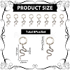 Tibetan Style Alloy Snake Pendants HJEW-AB00225-2