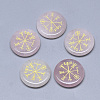 Natural Rose Quartz Cabochons G-T122-39D-1
