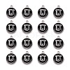 Platinum Plated Alloy Charms X-ENAM-S118-02U-P-2