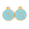 Alloy Enamel Pendants ENAM-S124-01B-16B-1