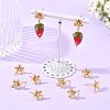 SHEGRACE Brass Micro Pave Cubic Zirconia Earring Stud Earring Findings XGRQ6M743-909G-4