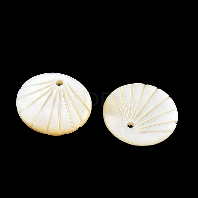 Natural Yellow Shell Pendants SH-CBACA76-03-1