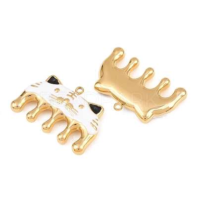 304 Stainless Steel Enamel Pendants SA-CBA033B-04G-03-1