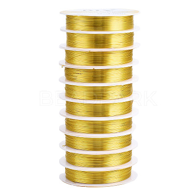Round Copper Jewelry Wire CWIR-Q006-0.4mm-G-1