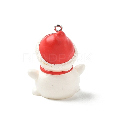 Christmas Theme Opaque Resin Pendants RESI-I336-01P-08-1