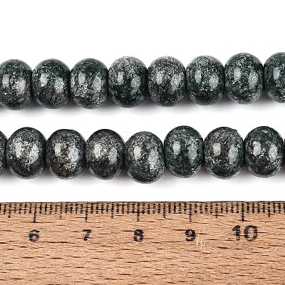Opaque Baking Paint Glass Beads Strands GLAA-Q110-03A-14-1