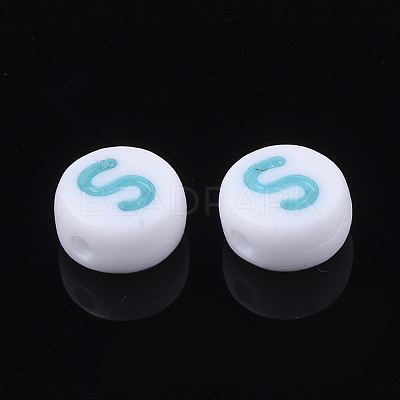 Initial Acrylic Beads OACR-E001-20S-1