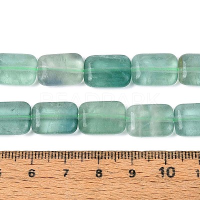 Natural Green Fluorite Beads Strands G-T142-63-1