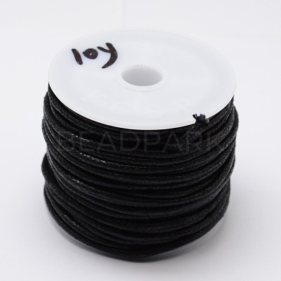 Round Braided Waxed Cotton Cords YC-L002-01-1