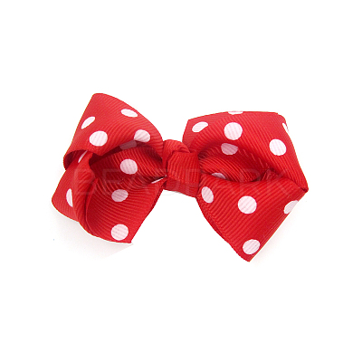 Grosgrain Bowknot Alligator Hair Clips OHAR-Q168-21-1