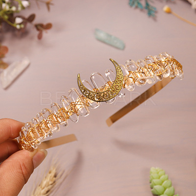 Natural Quartz Crystal Hair Bands PW-WGDCA18-14-1