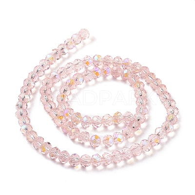 Electroplate Glass Beads Strands EGLA-A034-T6mm-L18-1