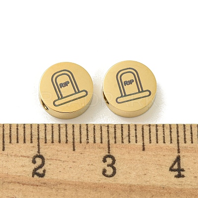 Halloween 304 Stainless Steel Beads STAS-U017-01G-A-1