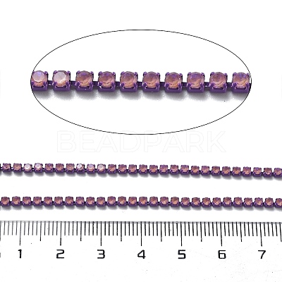 Iron Rhinestone Glass Cup Chain CH-U001-01V-1