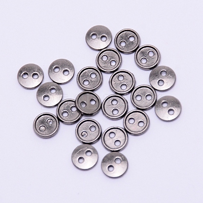 Alloy Mini Buttons PALLOY-WH0076-49B-B-1