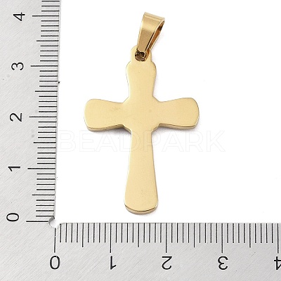 Ion Plating(IP) 304 Stainless Steel Enamel Rhinestone Pendants STAS-Q325-05L-G-1