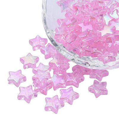 Eco-Friendly Transparent Acrylic Beads TACR-YW0001-01D-1