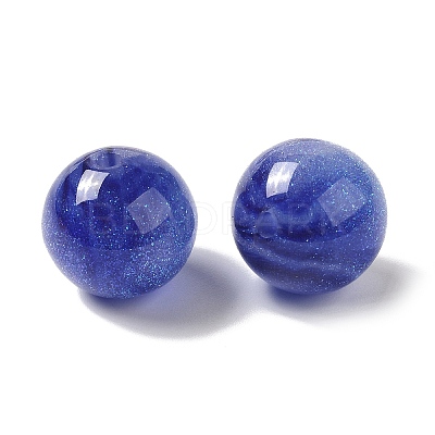 Resin Glitter Beads RESI-G066-01-1