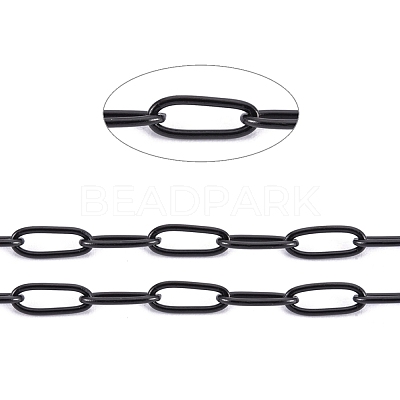 304 Stainless Steel Paperclip Chains CHS-F010-01B-B-01-1