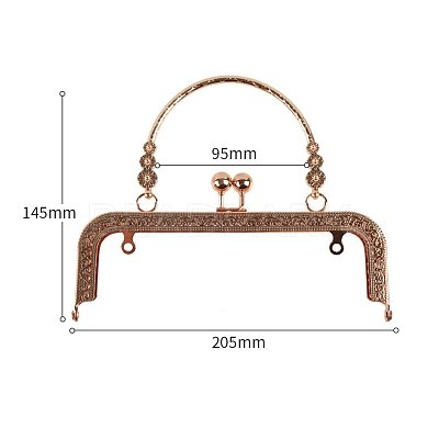 Alloy Kiss Lock Purse Frame Handle PW-WG82AEE-03-1