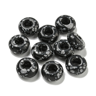 Synthetic Snowflake Obsidian Beads G-Q173-03A-02-1
