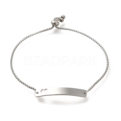 Non-Tarnish 304 Stainless Steel Box Chain Slider Bracelets BJEW-M233-05P-1