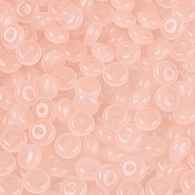 Imitation Jade Glass Seed Beads SEED-Q042-01A-C02-1