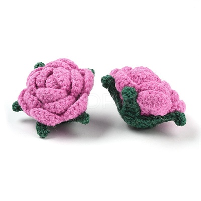 Cotton Knitting Artificial Flower DIY-P082-01B-1